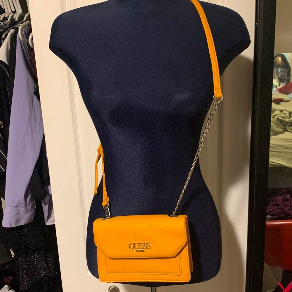 Yellow Chain Crossbody Bag